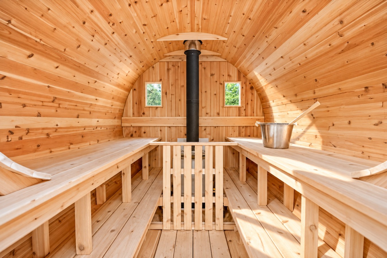 Chalet Getaway: Sauna interior