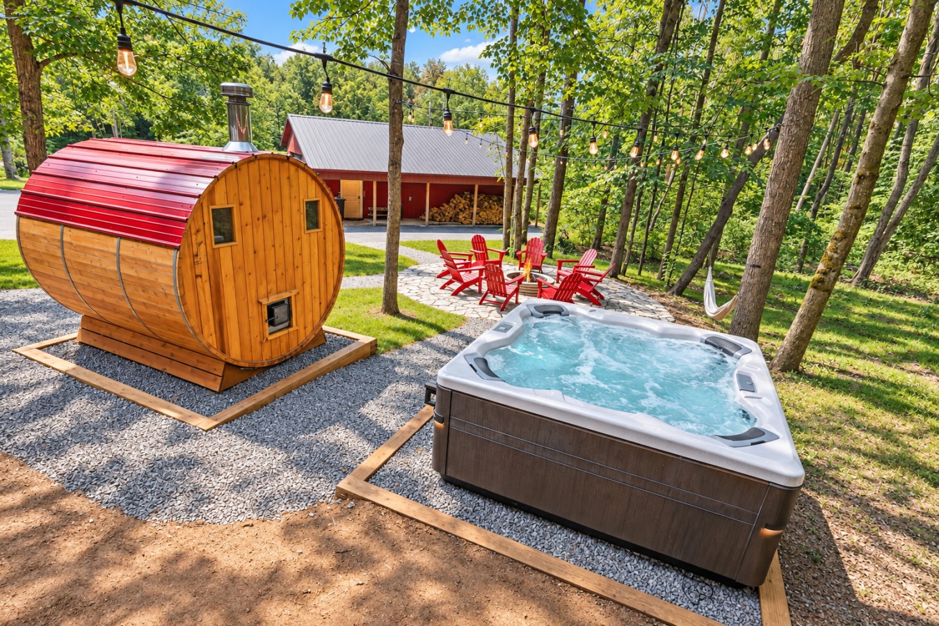 Chalet Getaway: Sauna and hot tub