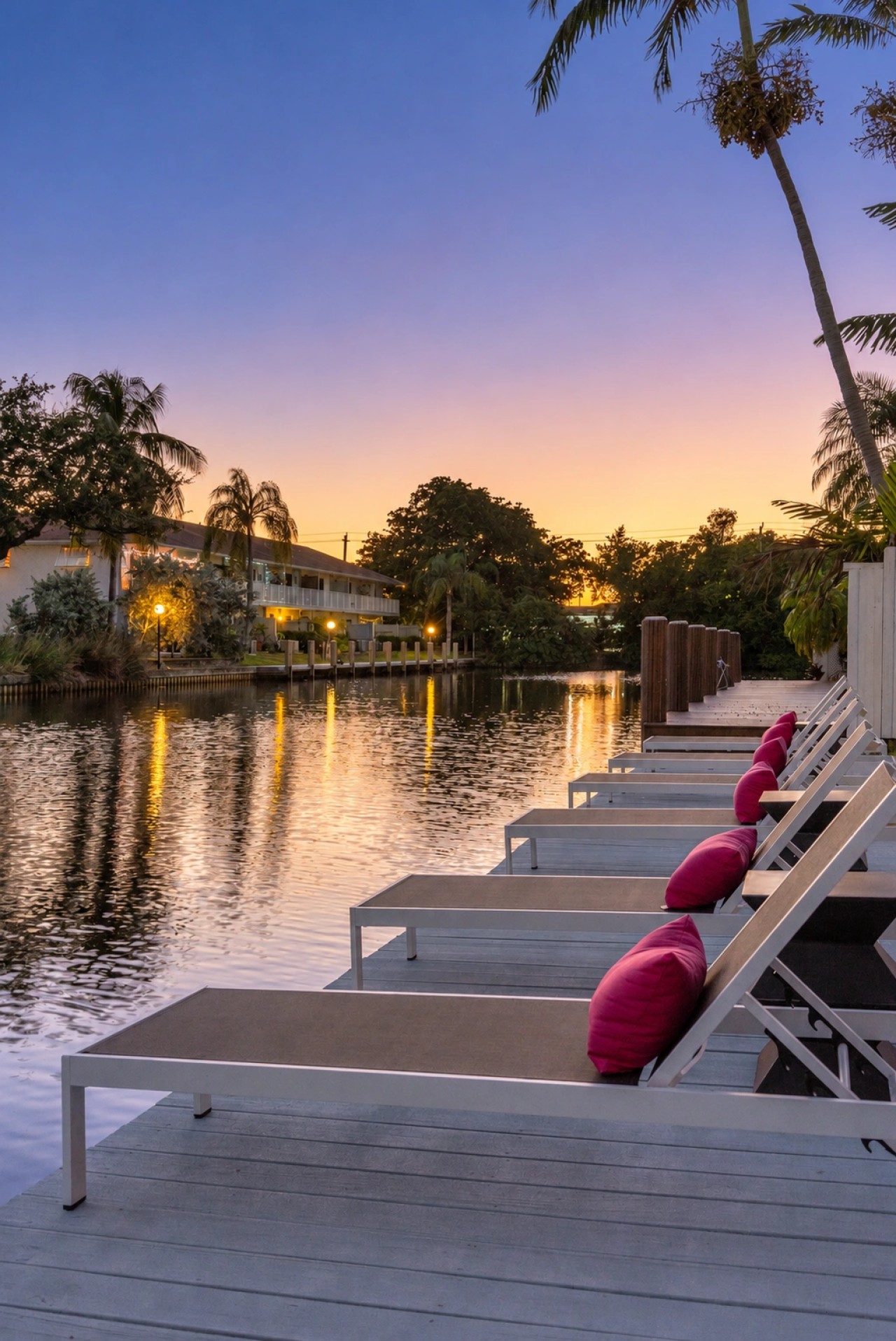 Canal views and dockside loungers at The Jungle