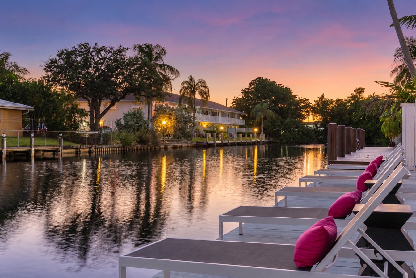Canal views and dockside loungers at The Jungle