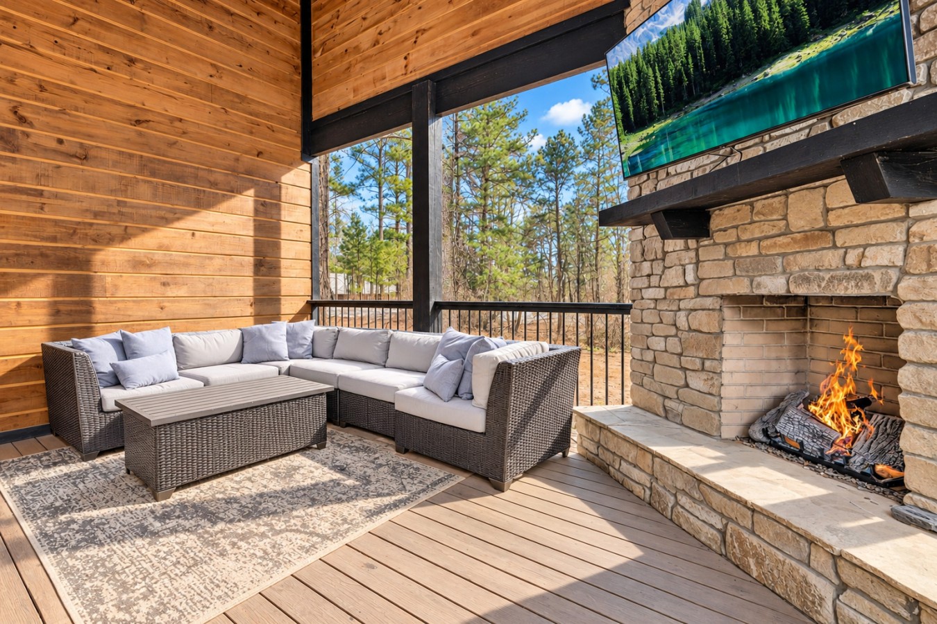Family Getaway: Bedroom seating area