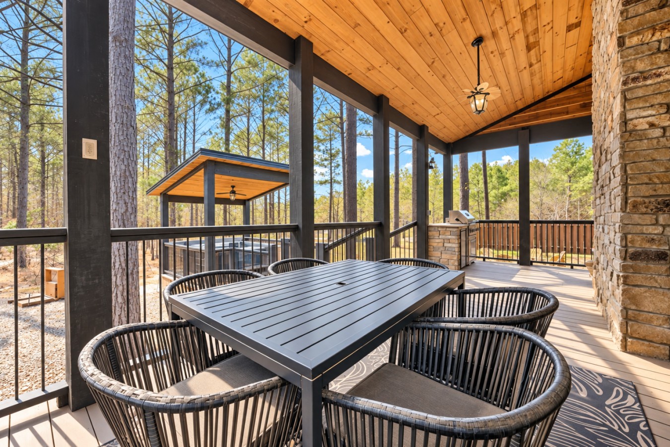 Family Getaway: Outdoor dining and seating