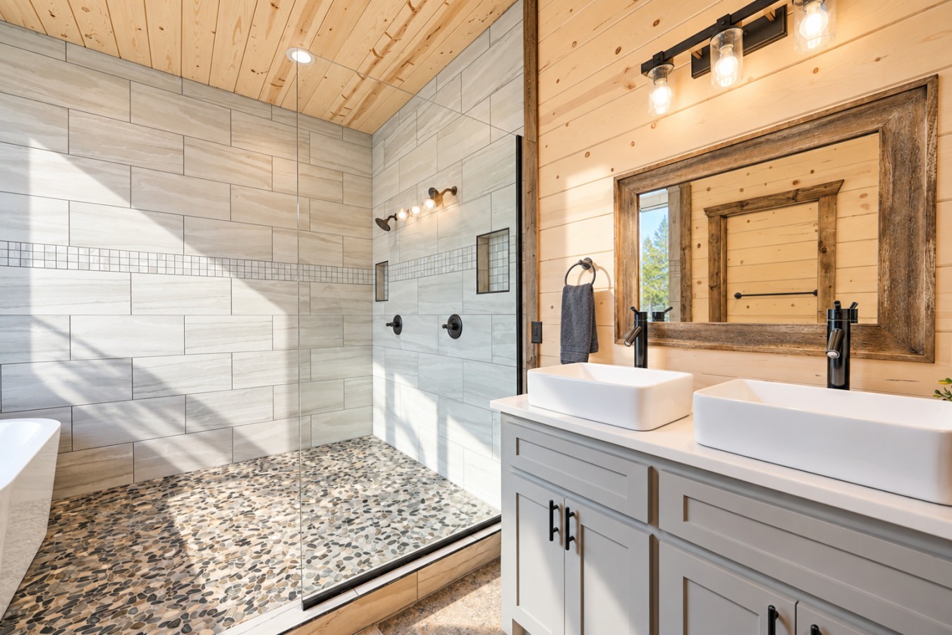 Family Getaway: Bathroom vanity