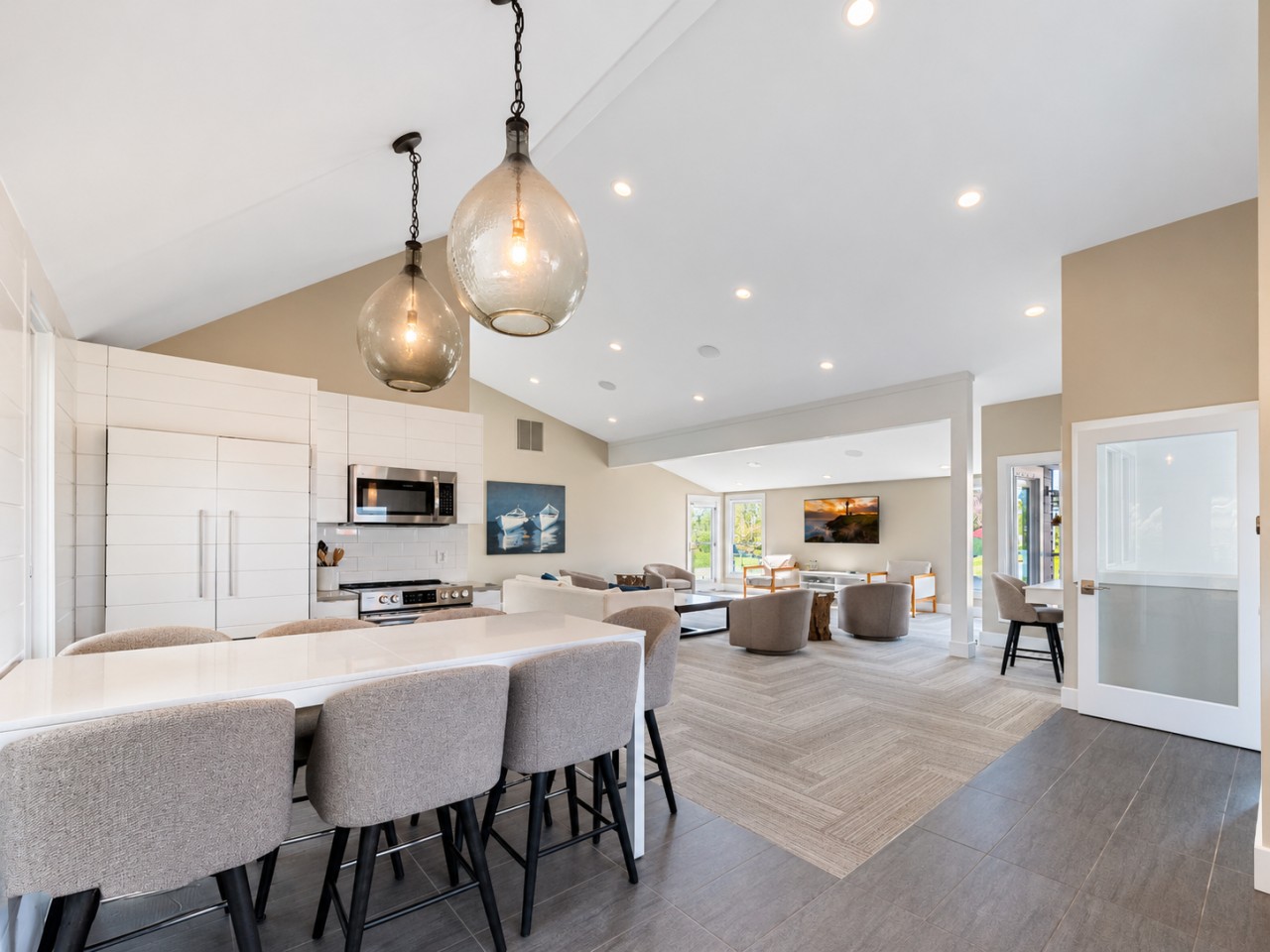 Open kitchen and main-floor living space
