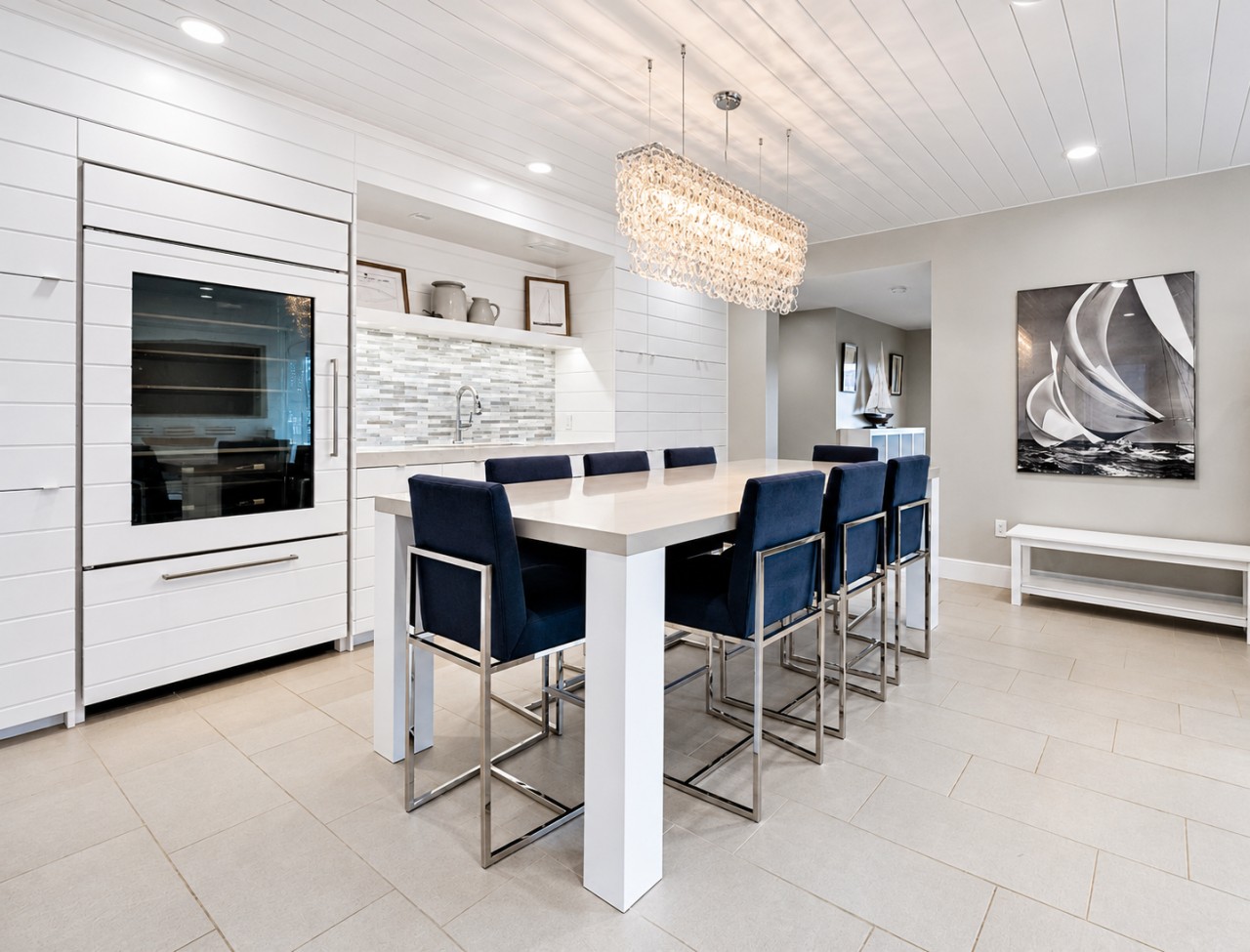 A second space for snacks and conversation