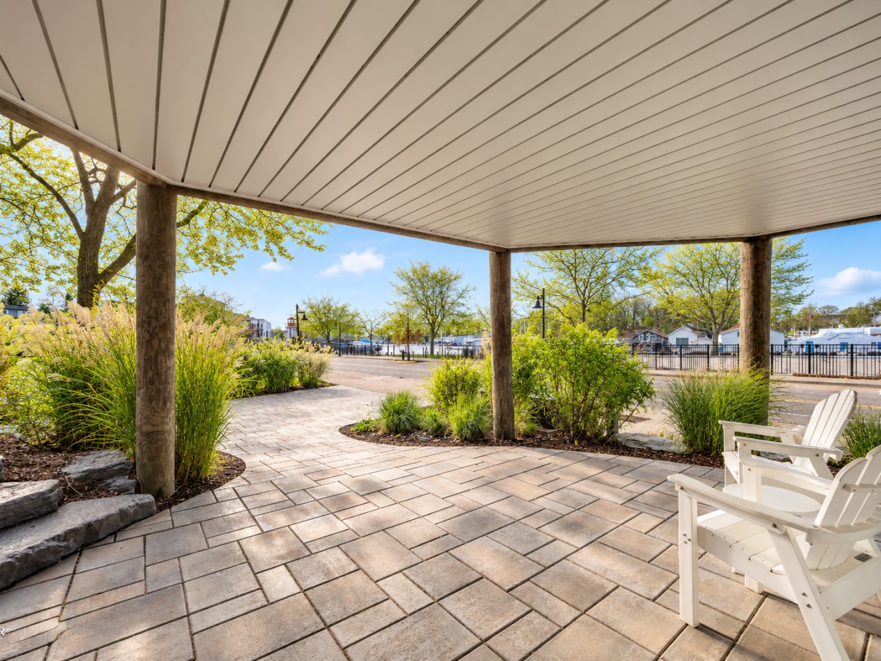 Covered patio for a quiet moment outdoors