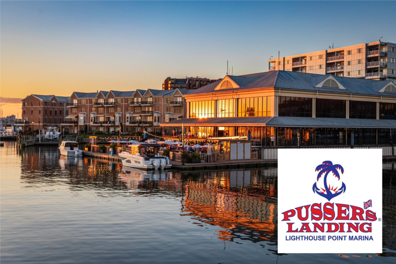 Walk to dinner at Pusser's Landing — a waterfront restaurant right at the marina, no car needed.