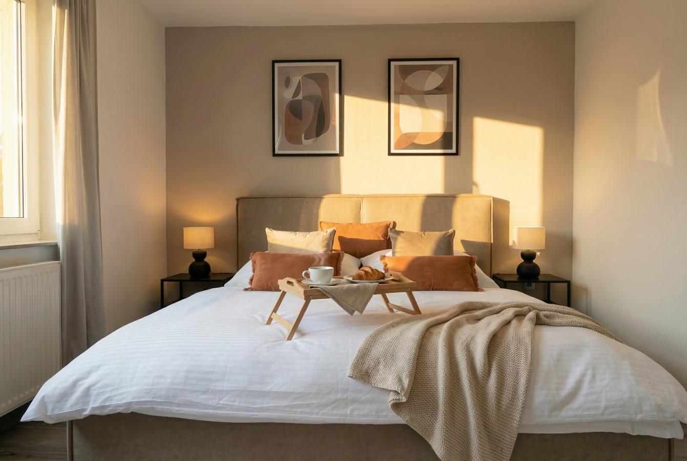MILPAU Gladbeck 1 - Modernes und zentrales Premium-Apartment mit Privatparkplatz, Queensize-Bett, Netflix, Nespresso und Smart-TV