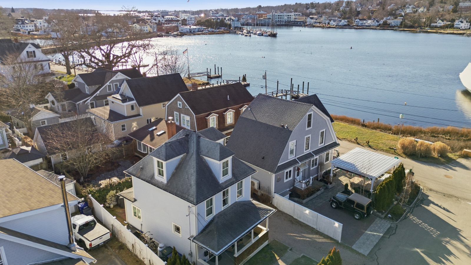 Historic Home and Cottage with Seaport View