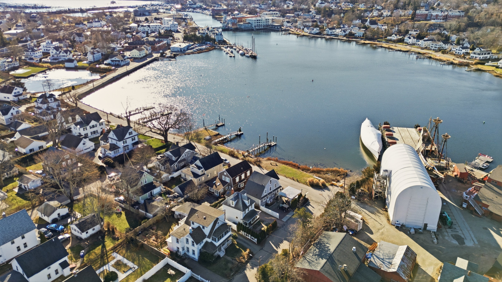 Historic Home and Cottage with Seaport View