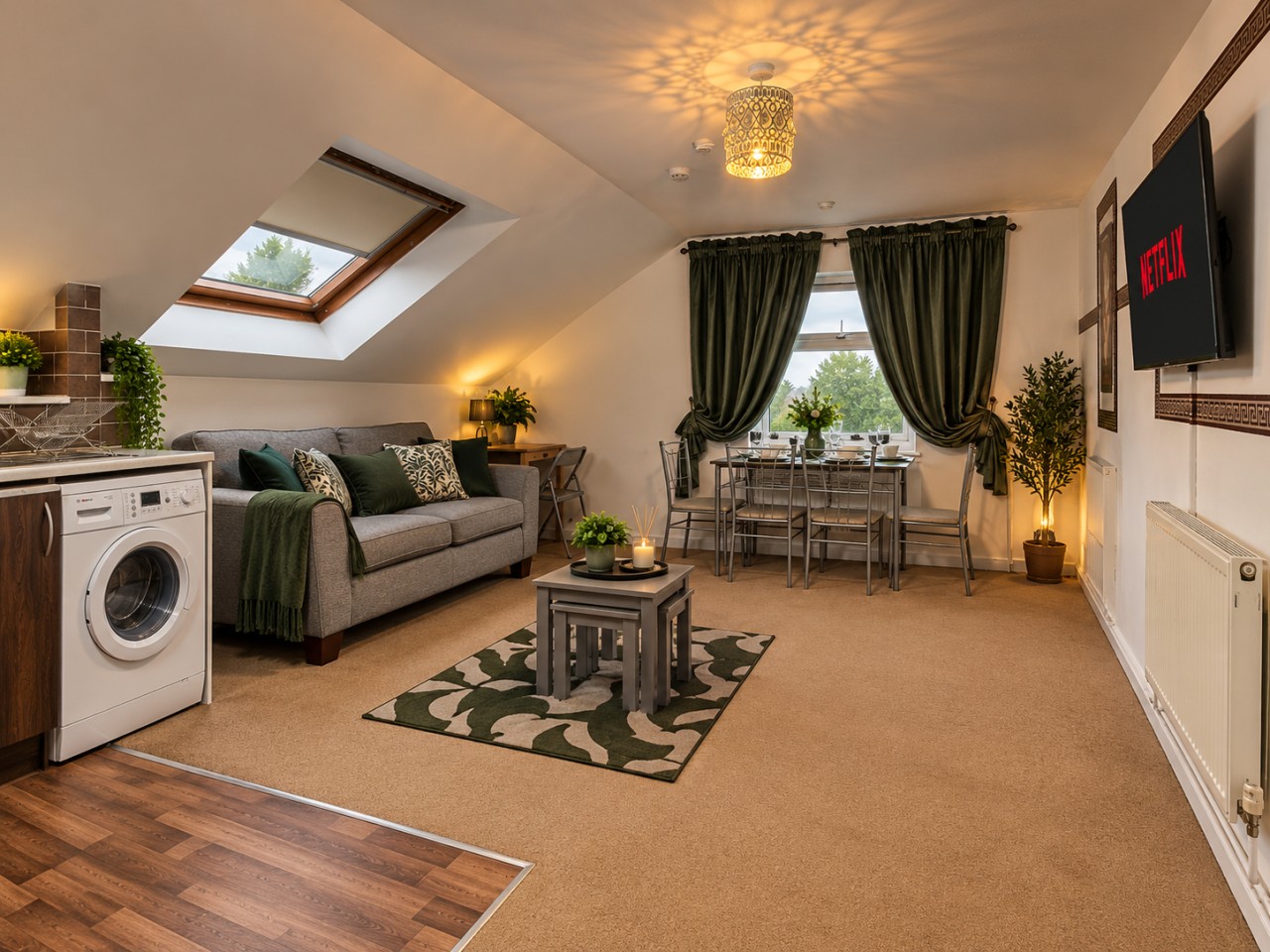 *F1*5GH* Setup for your most relaxed & amazing stay + Free Parking + Free Fast WiFi * in Greenhill House, 1 Green Hill Road Flat 15 - Property image 2 - VivreStays