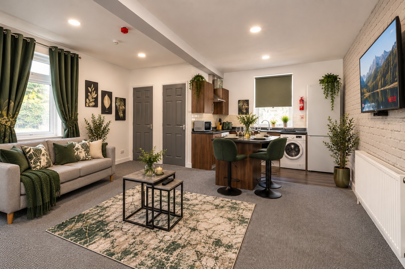 GreenHill Flat 9 Your Cosy stay + Private Parking serviced apartment - West Yorkshire - VivreStays
