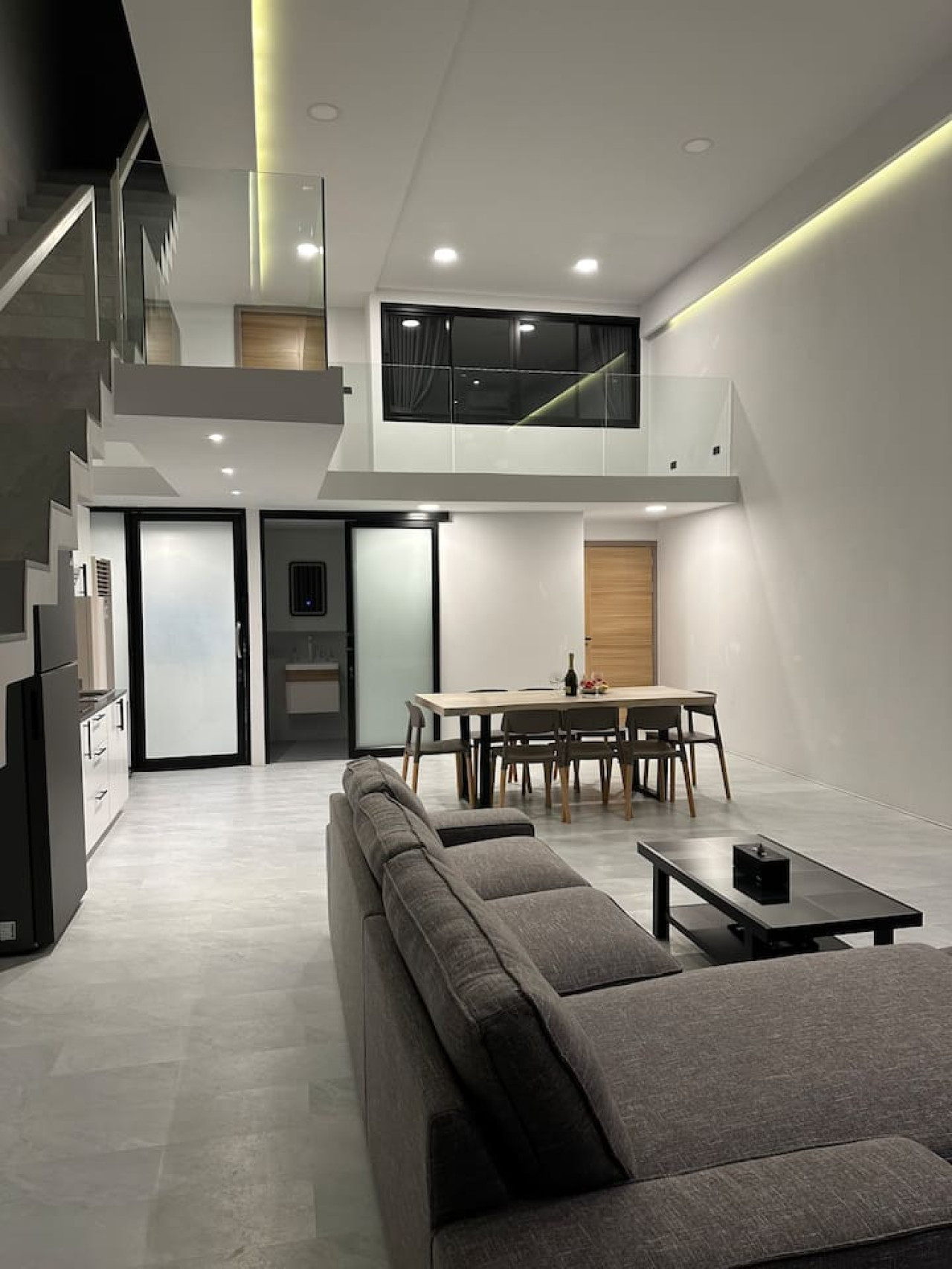 Dining area with designer lighting at C'est la Vie villa, Replay Residence Koh Samui