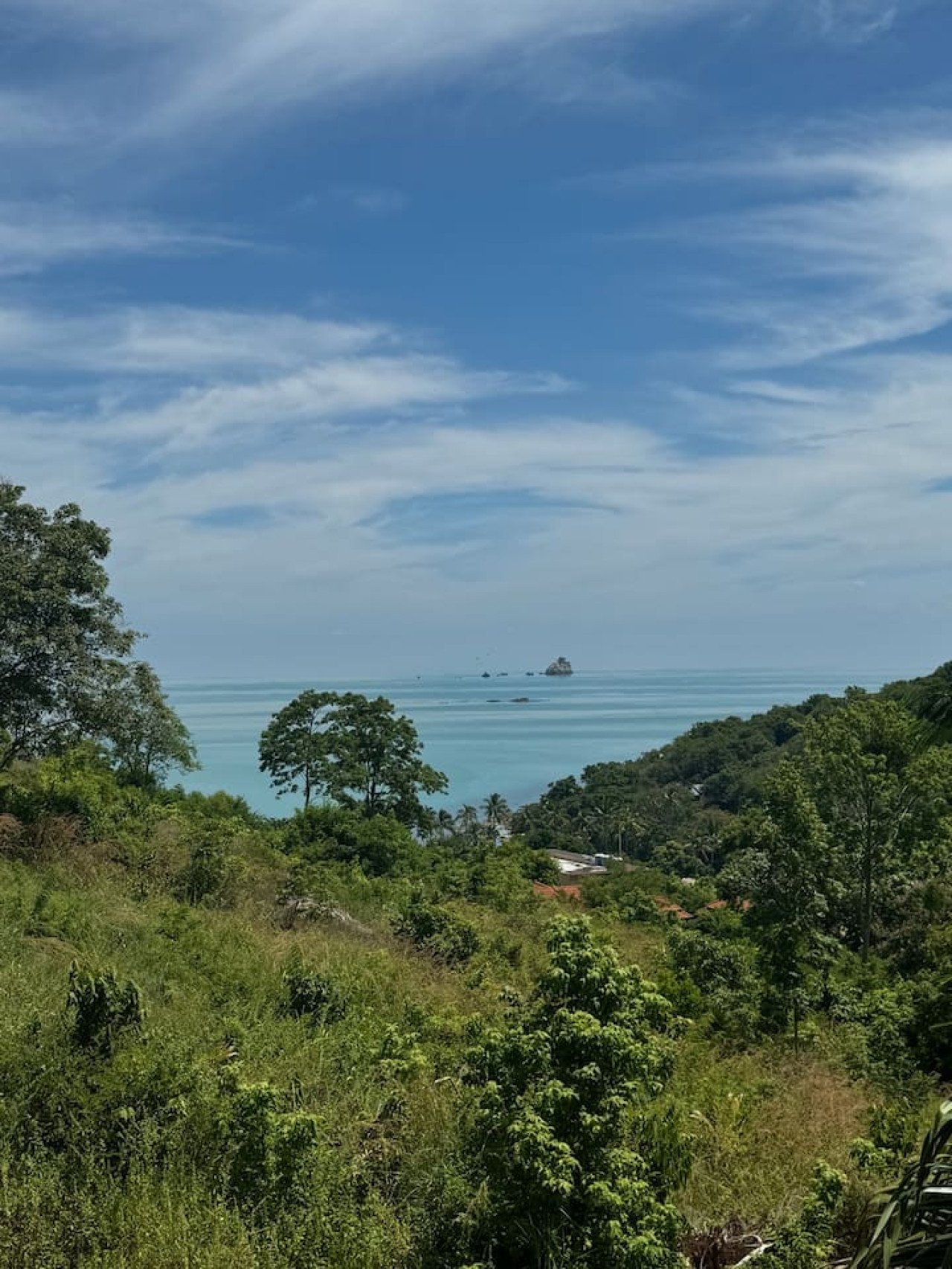 Tropical island views from villa location Thongsong Bay Koh Samui