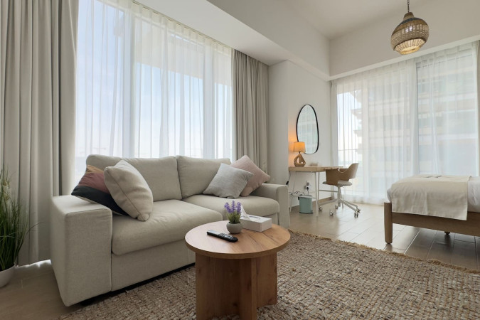 Modern Family Studio Living at Mayan Yas Island