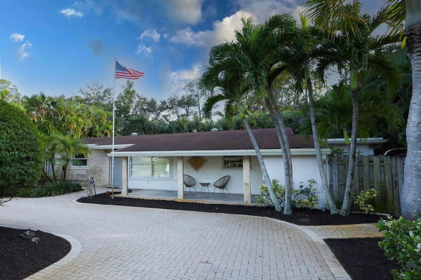 Beautifully landscaped, the house has true curb appeal. Sit on the porch with your coffee and just relax