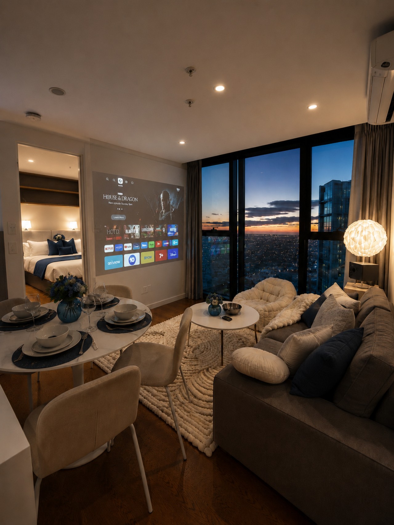 Two-bedroom on level 66