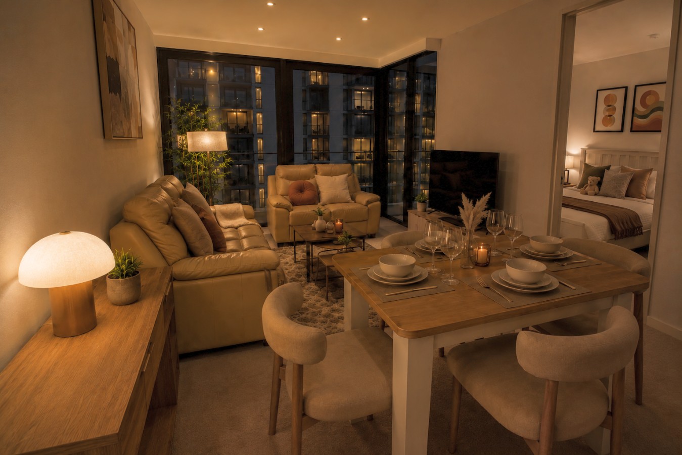 Two-bedroom on level 6