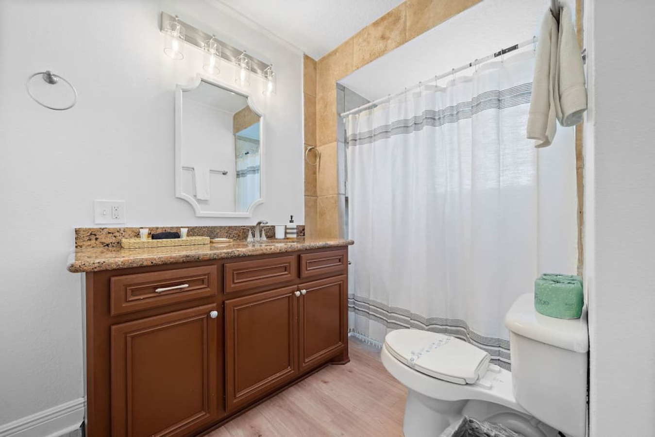 This bathroom is shared by several bedrooms