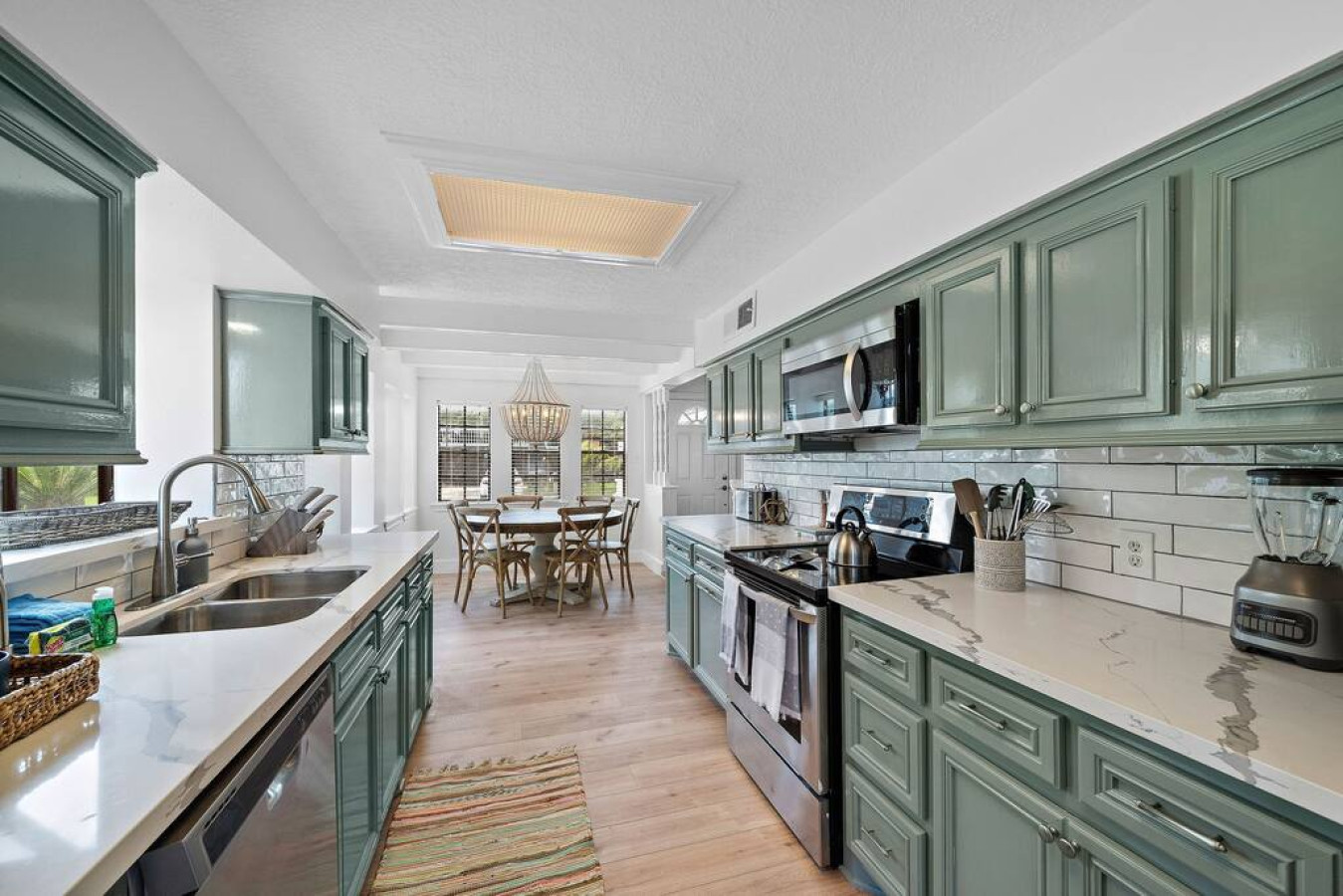 Whip up delicious meals in this charming kitchen