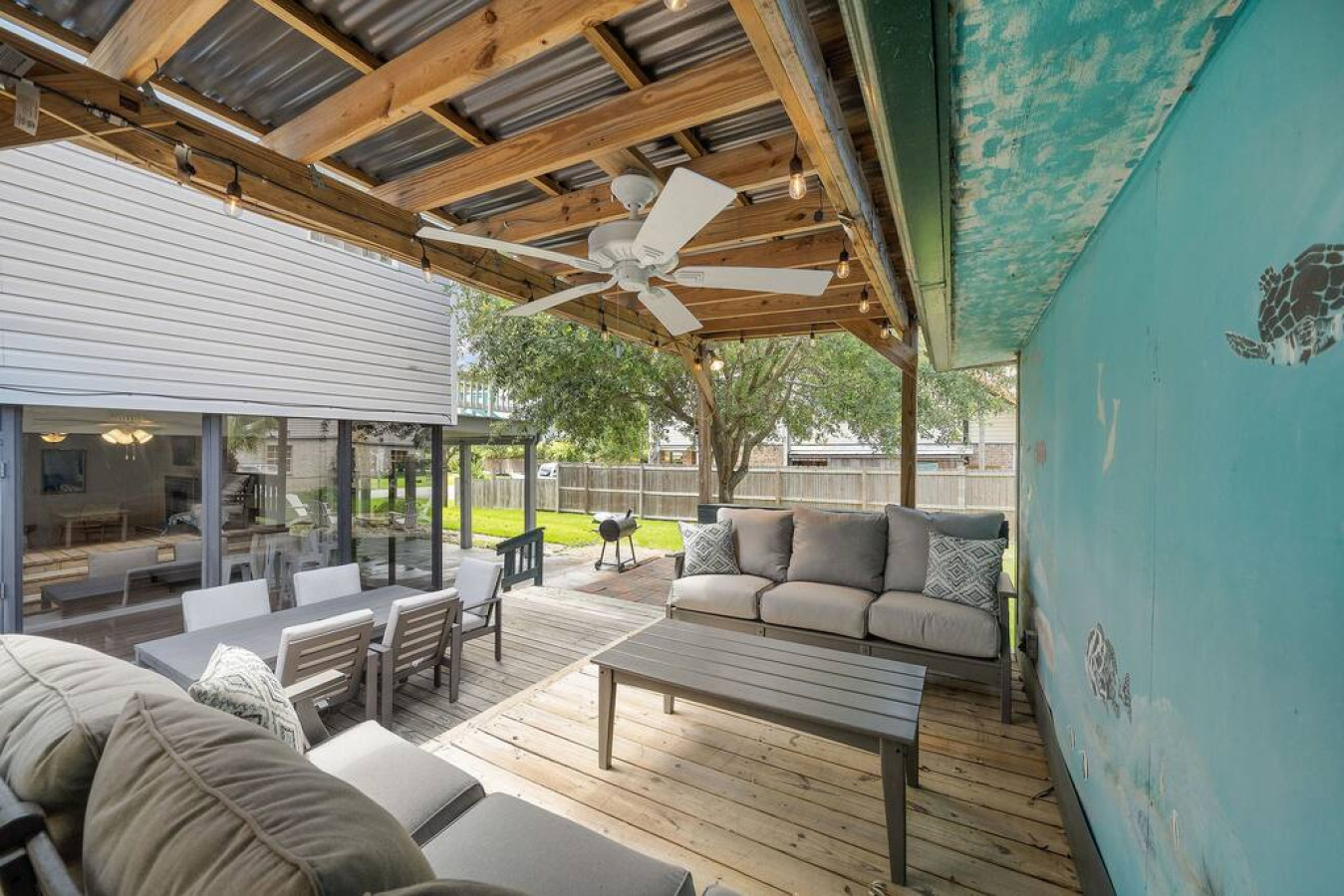 Another angle of the deck
