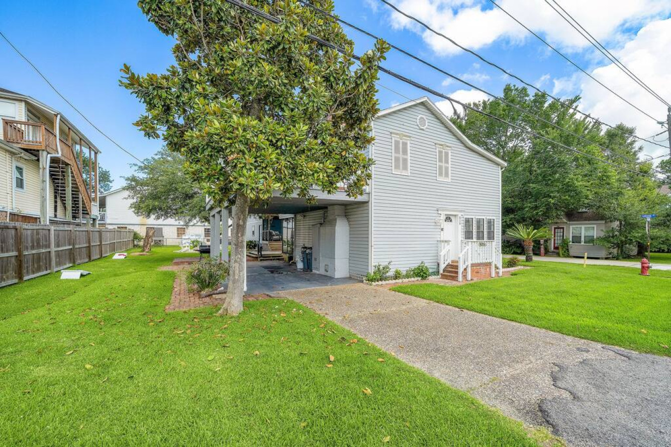 Enjoy laughter & games in this expansive yard