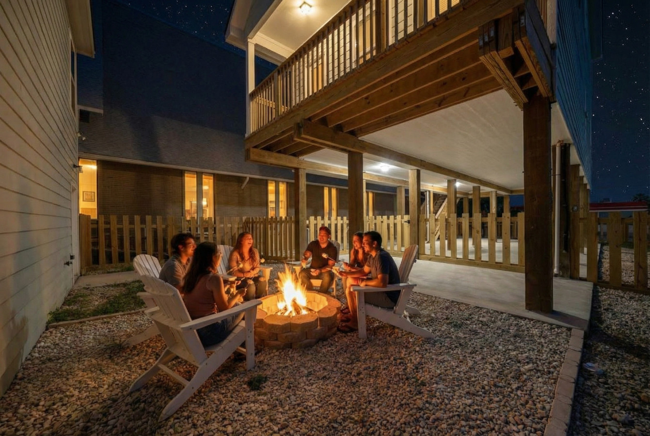 Roast marshmallows & share stories under the stars