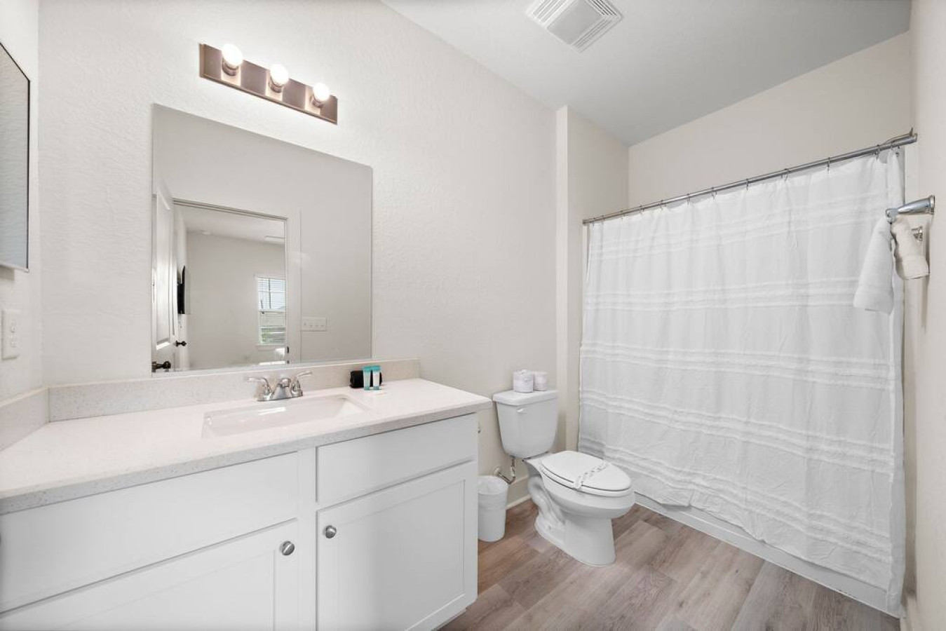This bathroom is shared by several bedrooms