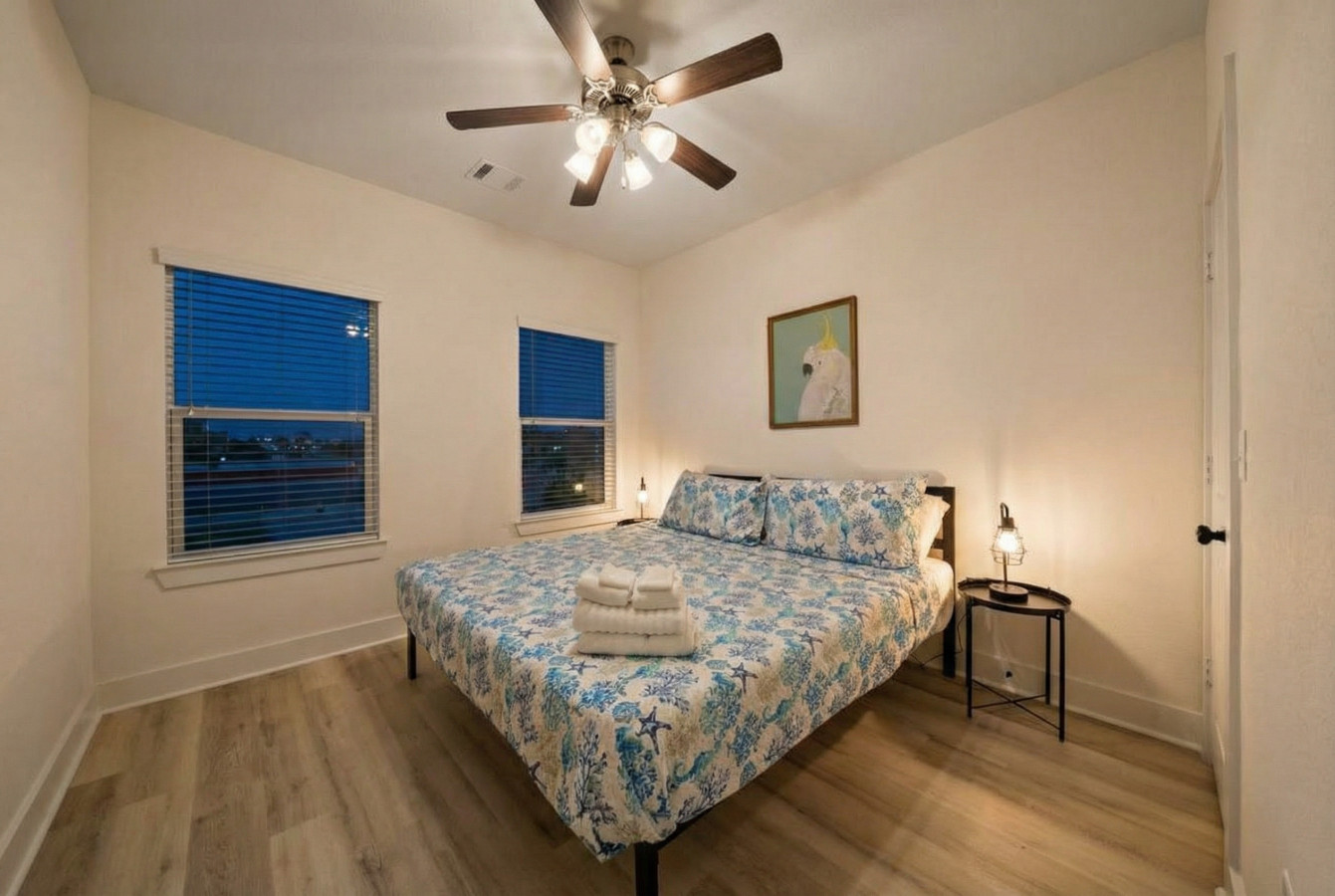 Imagine drifting off to sleep in this bedroom