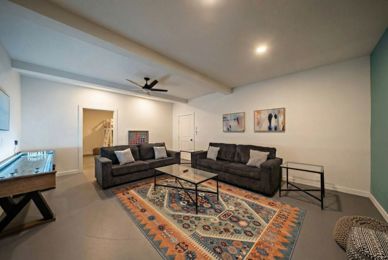 This is a secondary living room area to enjoy