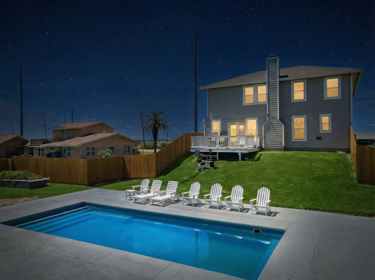 Enjoy a cold beverage at your own poolside oasis