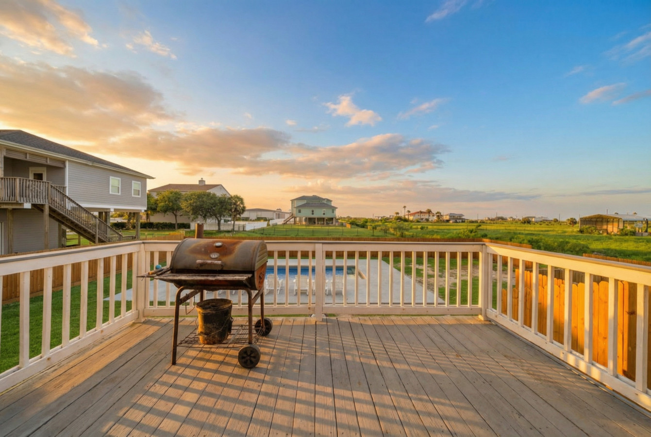 Another angle of the deck