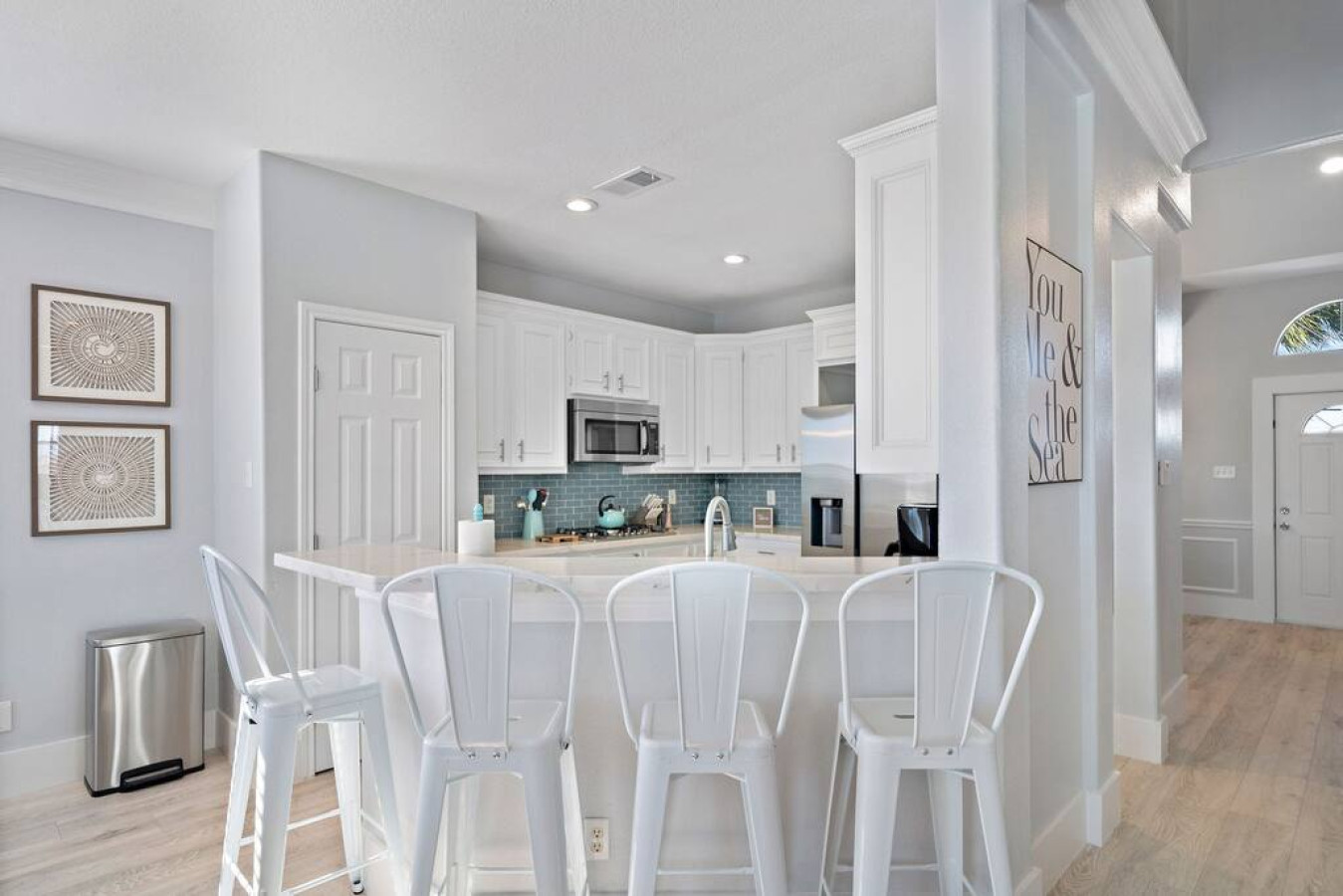 Modern charm meets culinary excellence in this well-designed kitchen