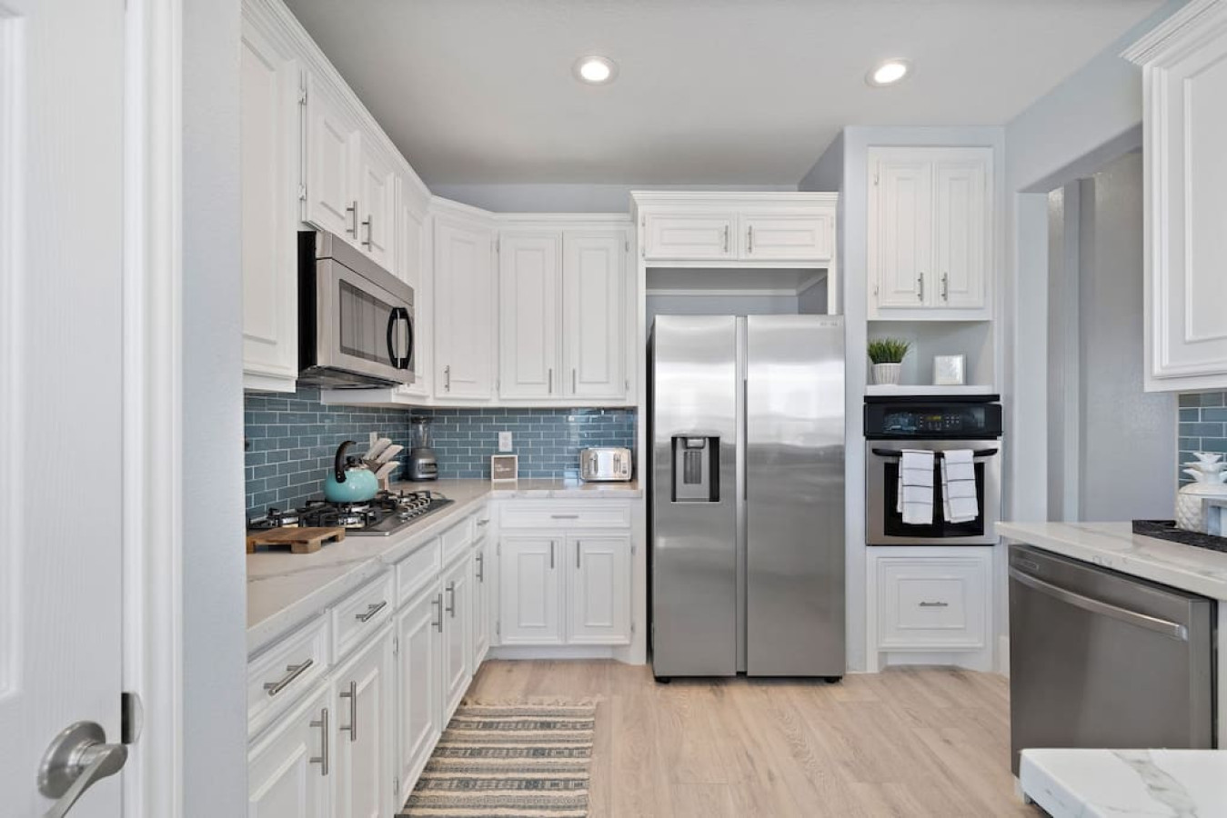 Culinary inspiration abounds in the modern allure of this kitchen retreat