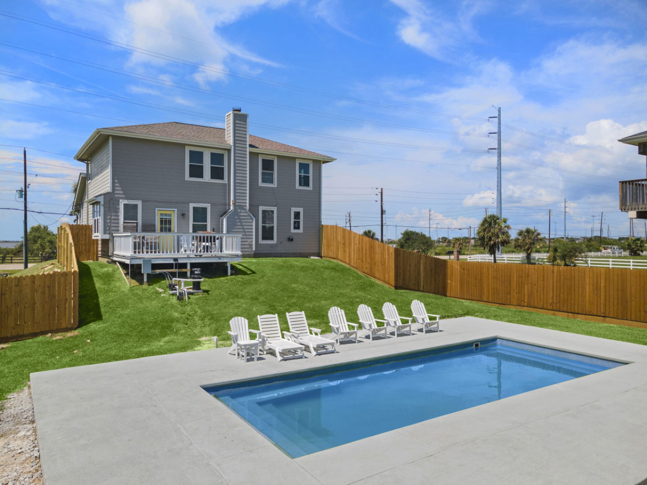 Swim your worries away in this sparkling pool