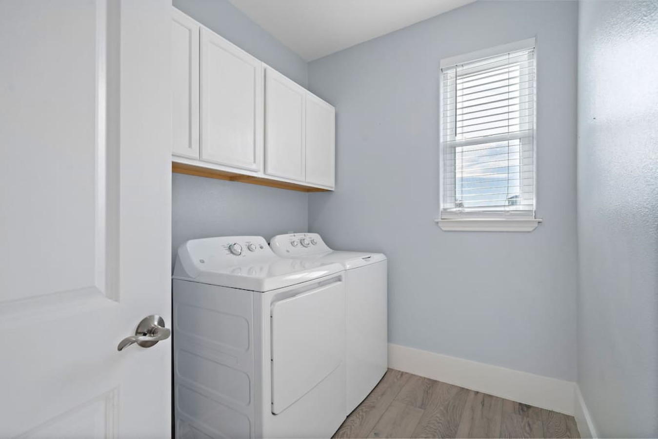 A laundry room oasis where form and function harmonize seamlessly