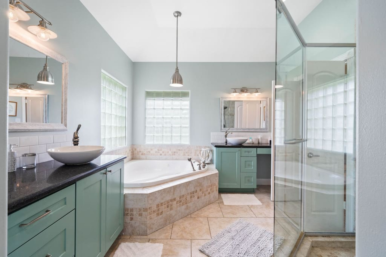 This bathroom is connected to a single bedroom
