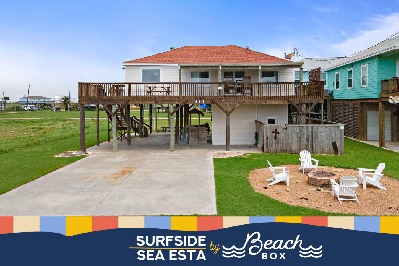 Charming Beach House With Game Room And Fire Pit - Delightful Coastal Escape - Surfside Beach, TX