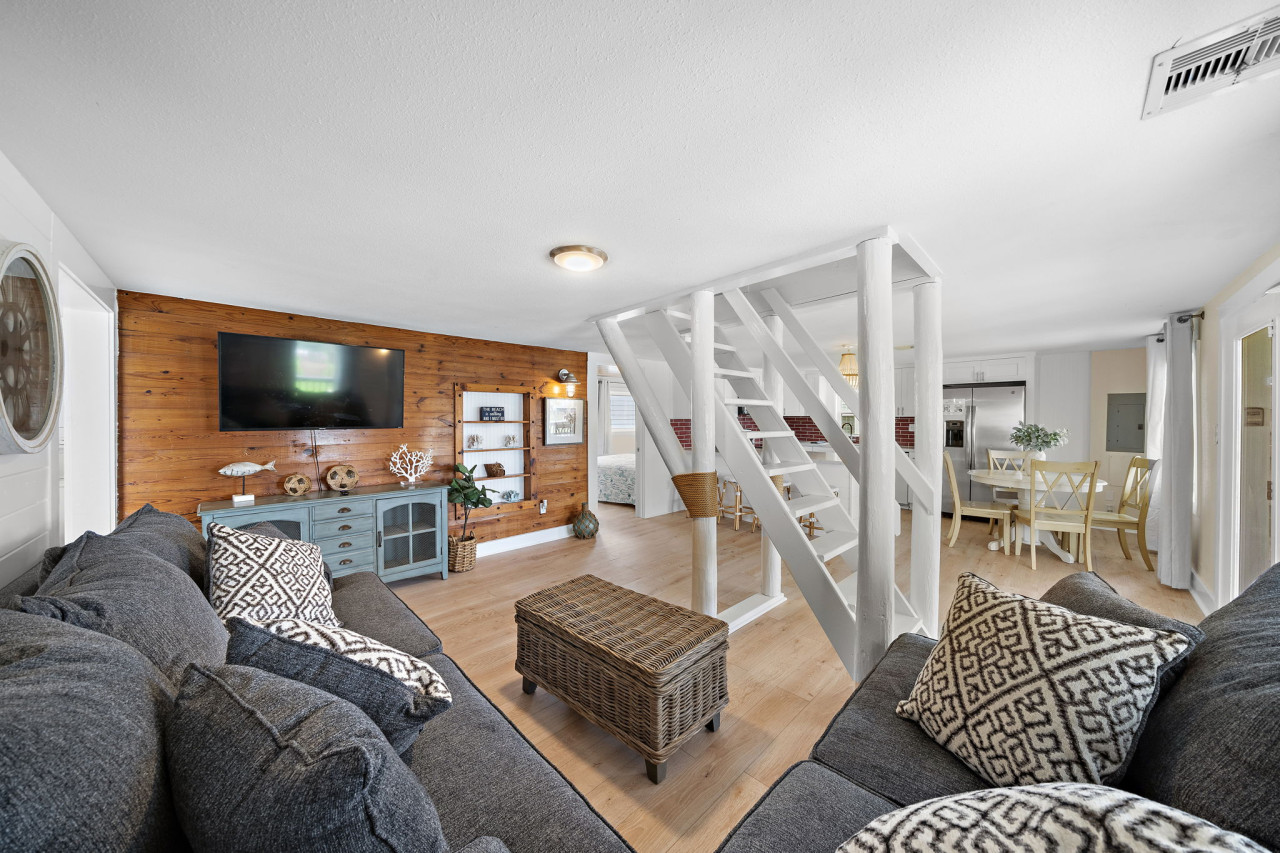 This is the main living room area of the home