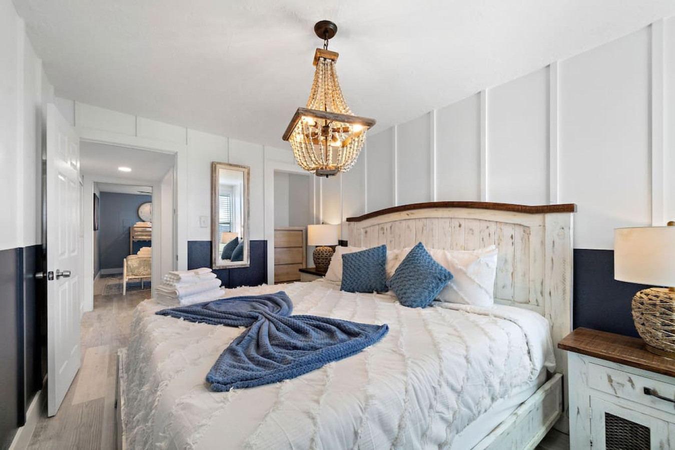Imagine drifting off to sleep in this bedroom