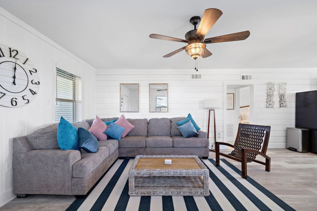 This is the main living room area of the home