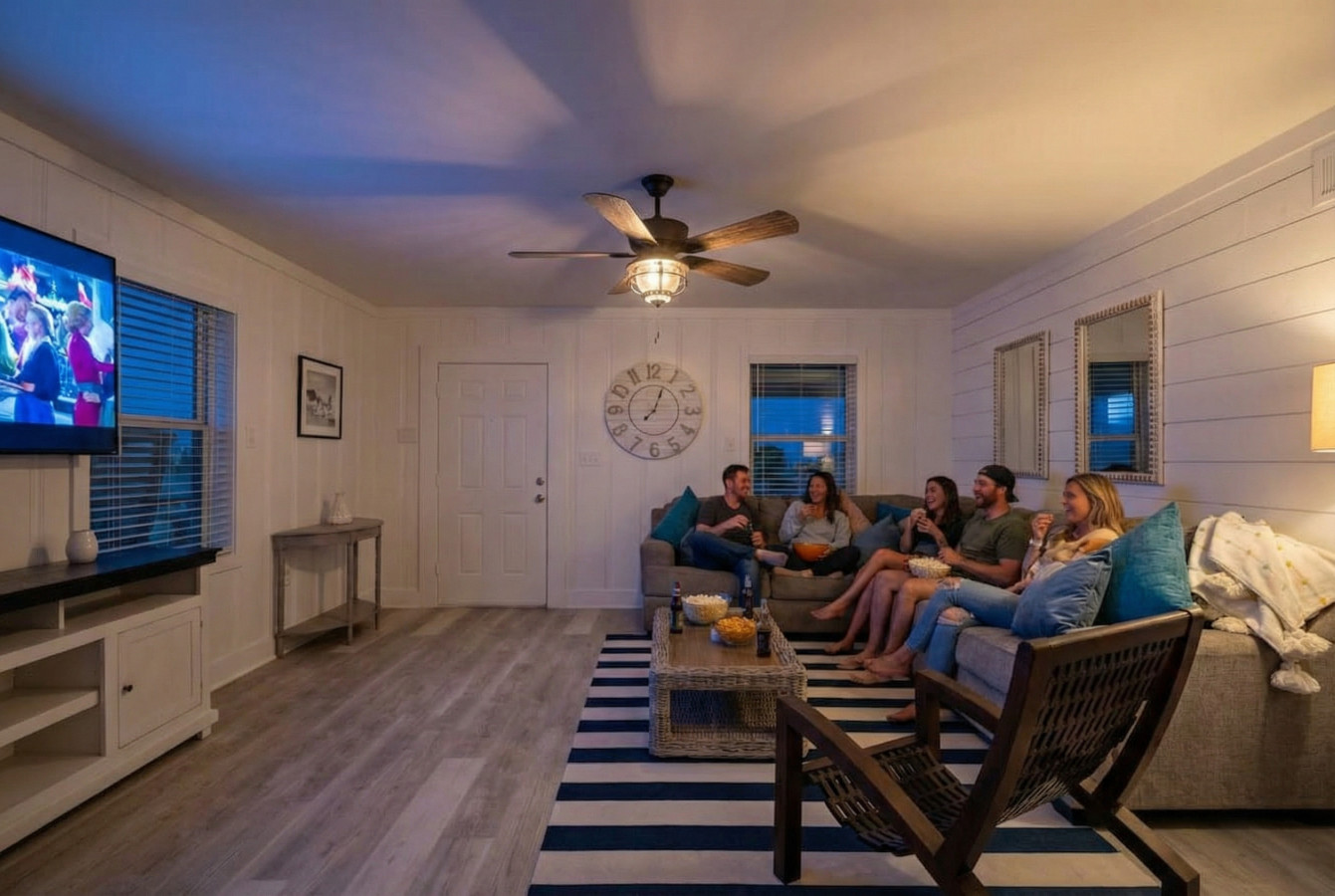 Cozy up for a movie night with the whole family!