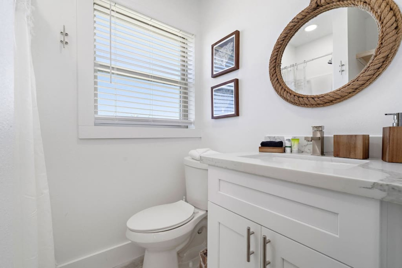 This bathroom is shared by several bedrooms