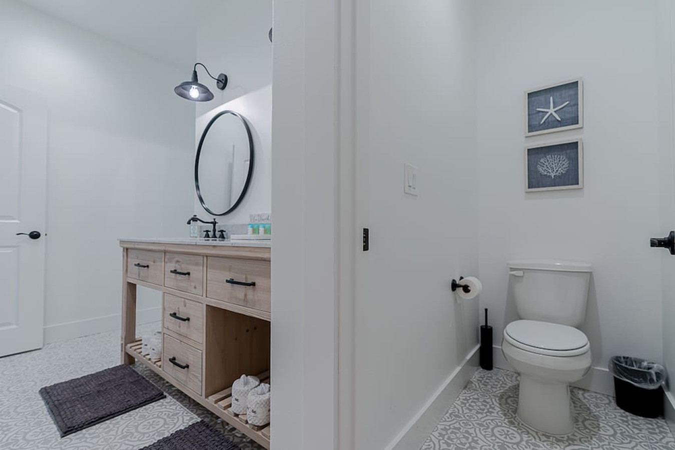 Unwind in this beautiful bathroom