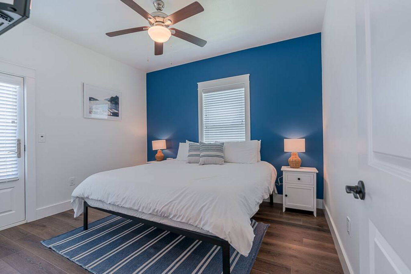 This second bedroom has king-sized bed