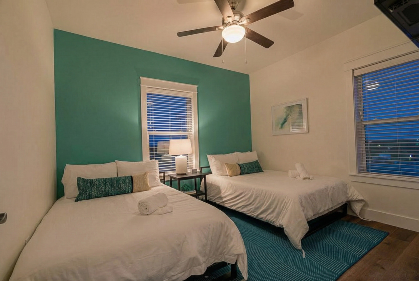 Imagine drifting off to sleep in this bedroom