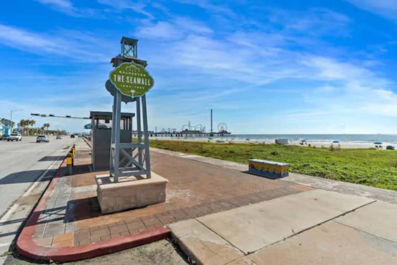 At more than 10 miles long and 17 feet high, Galveston's seawall is the longest continuous sidewalk in the country