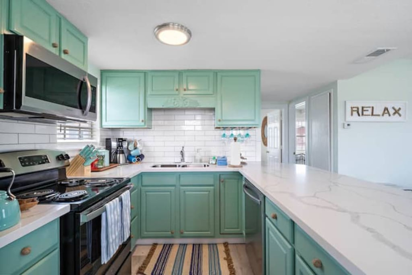 Another angle of the kitchen