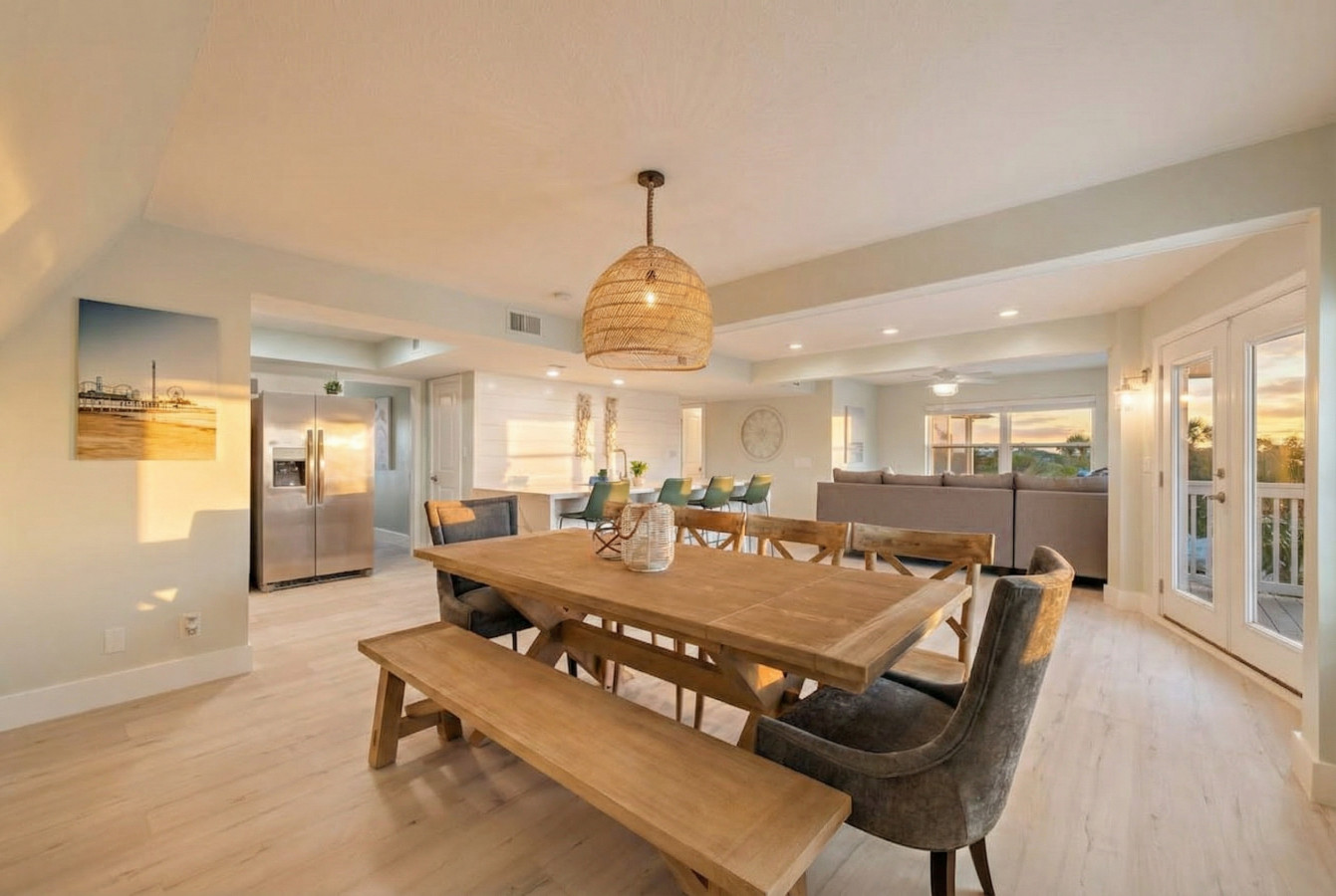 A dining room oasis, where design meets culinary delight