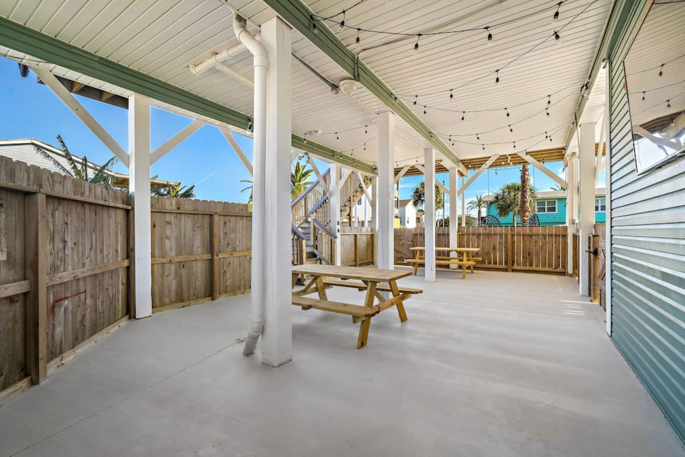 Escape the midday sun and entertain here